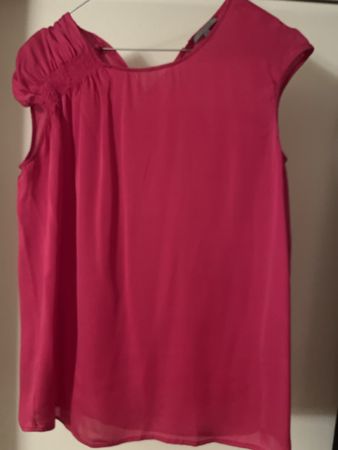 Uterqüe 💯 % Seide Top Bluse 👚 Pink
