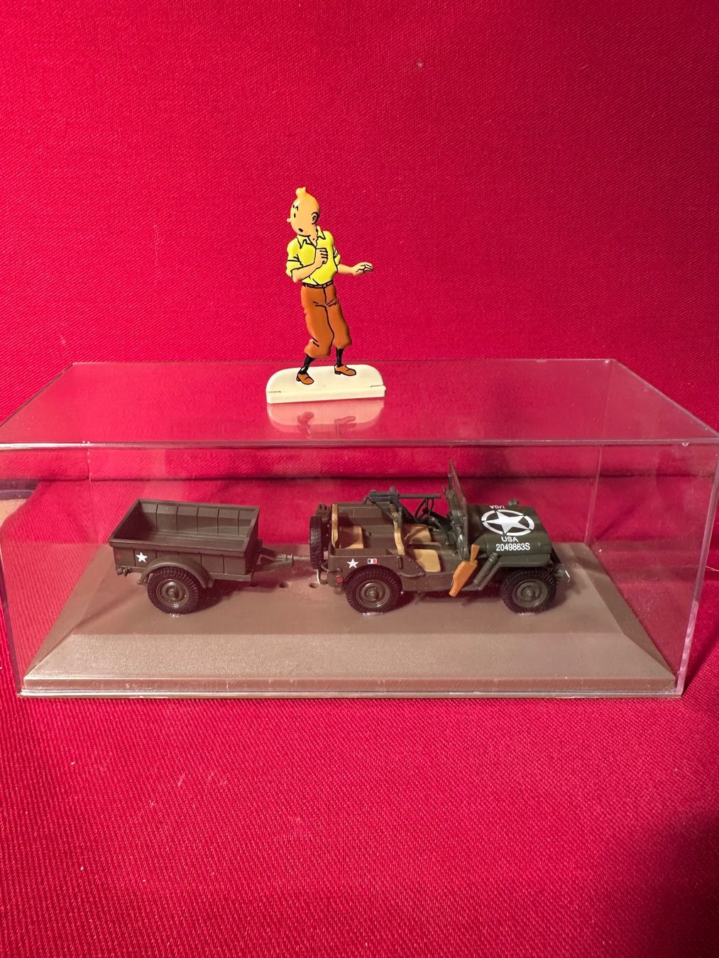 Jeep Modellini d'auto: Figurine Tintin sur Jeep Willys MB - Objet de collection – Usato da Lausanne venduto da vas_cdb2