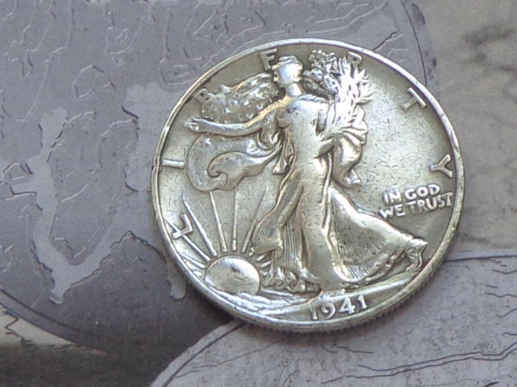 Tutti le monete: USA 1/2 Dollar 1941 "Liberty Walking" – Usato da Pully venduto da UCA01