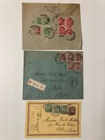 Belgien, 1909/52, 12 Belege mit teils attraktiver Frankatur