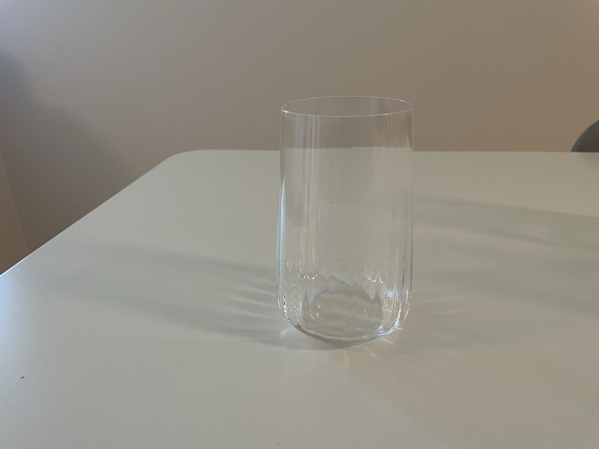 Bicchieri: 6 Wassergläser Glas klar geriffelt – Usato da Thalwil venduto da Andieg 2