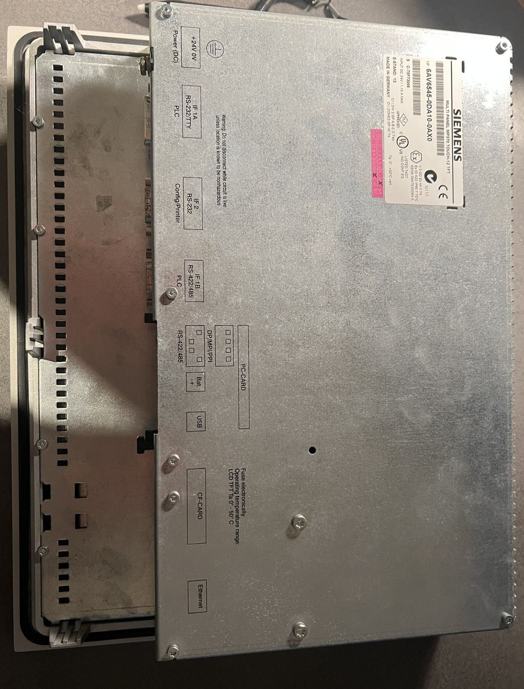 Siemens Componenti elettronici: Siemens MP370 TOUCH-12 TFT – Usato da Hellbühl venduto da Choeuchme 2