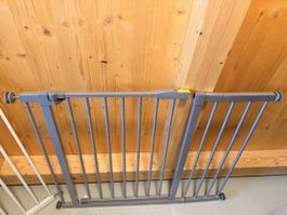 Kindergitter grau/silber