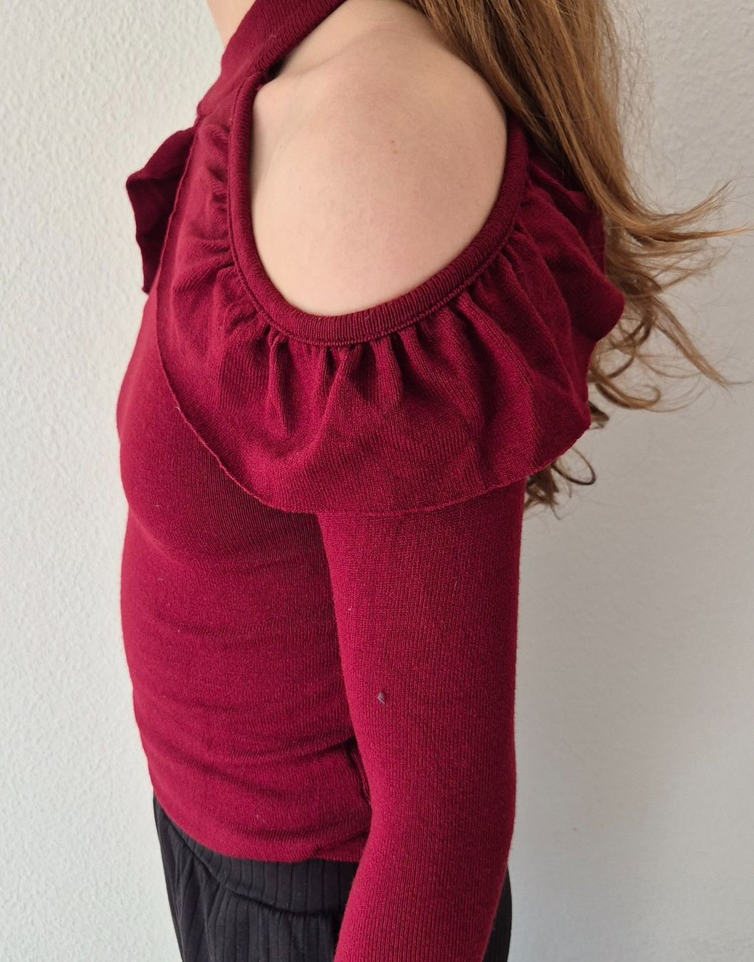 Pulls & Sweat-shirts: PULLOVER PULLI SNOW S 36 CUT OUTS VOLANTS,  TOP ZU JEANS – Neuf (Voir description) à Elsau par the-colorful-side 9