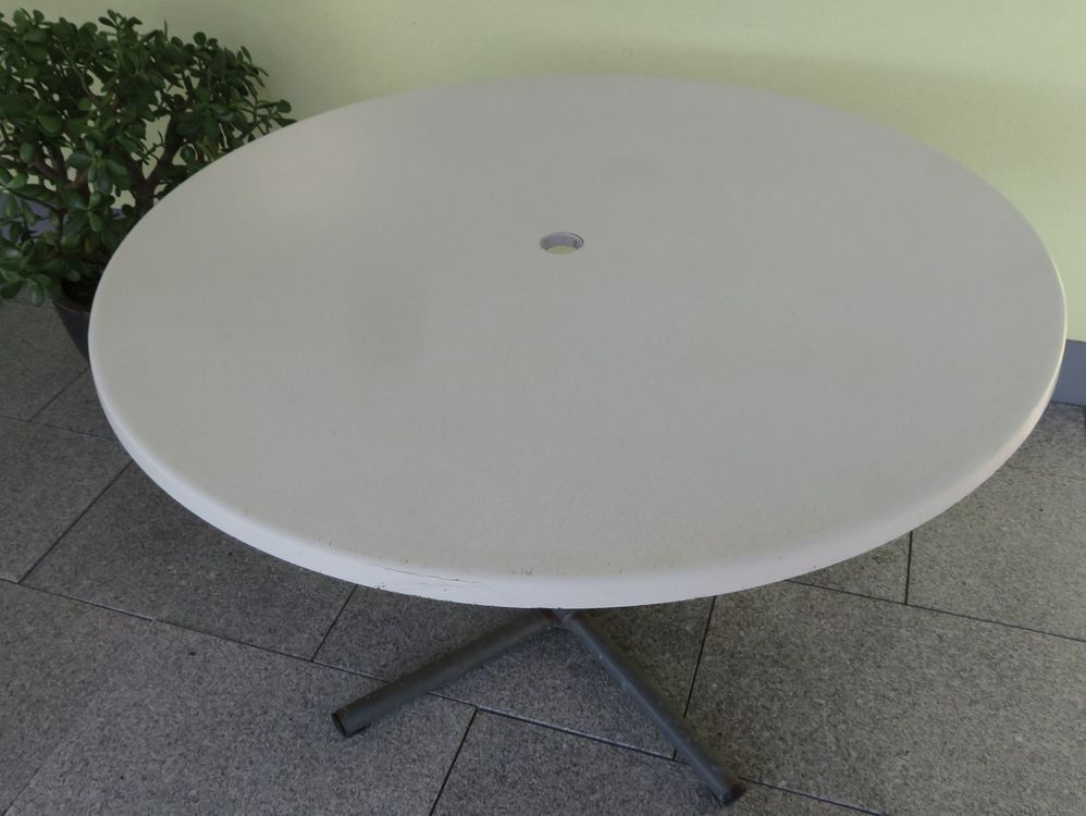 Gartentisch rund 120 cm Durchmesser Kaufen auf Ricardo