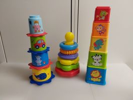 Babyspielzeug. Drei Pyramiden.