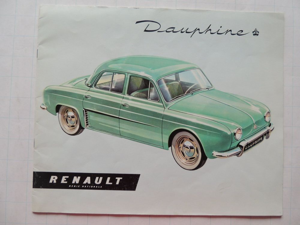 Renault Dauphine , Prospekt 1956 , Text deutsch , H14 Kaufen auf Ricardo