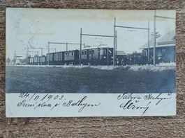 Echt Photo Karte / Eisenbahn in Österreich Gelaufen 1903