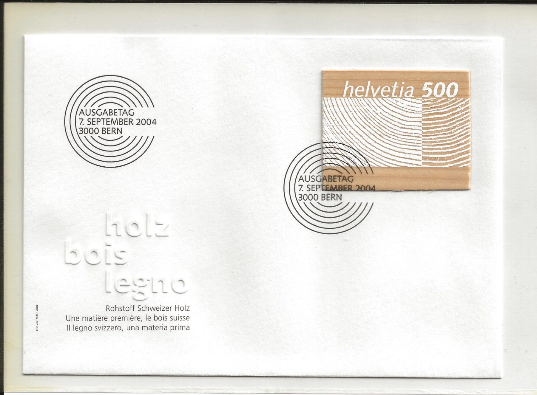 Tutti i francobolli: Sondermarke "Holz" 2004 inkl. FDC – Nuovo (secondo la descrizione) da Bad Ragaz venduto da flexibel11 1