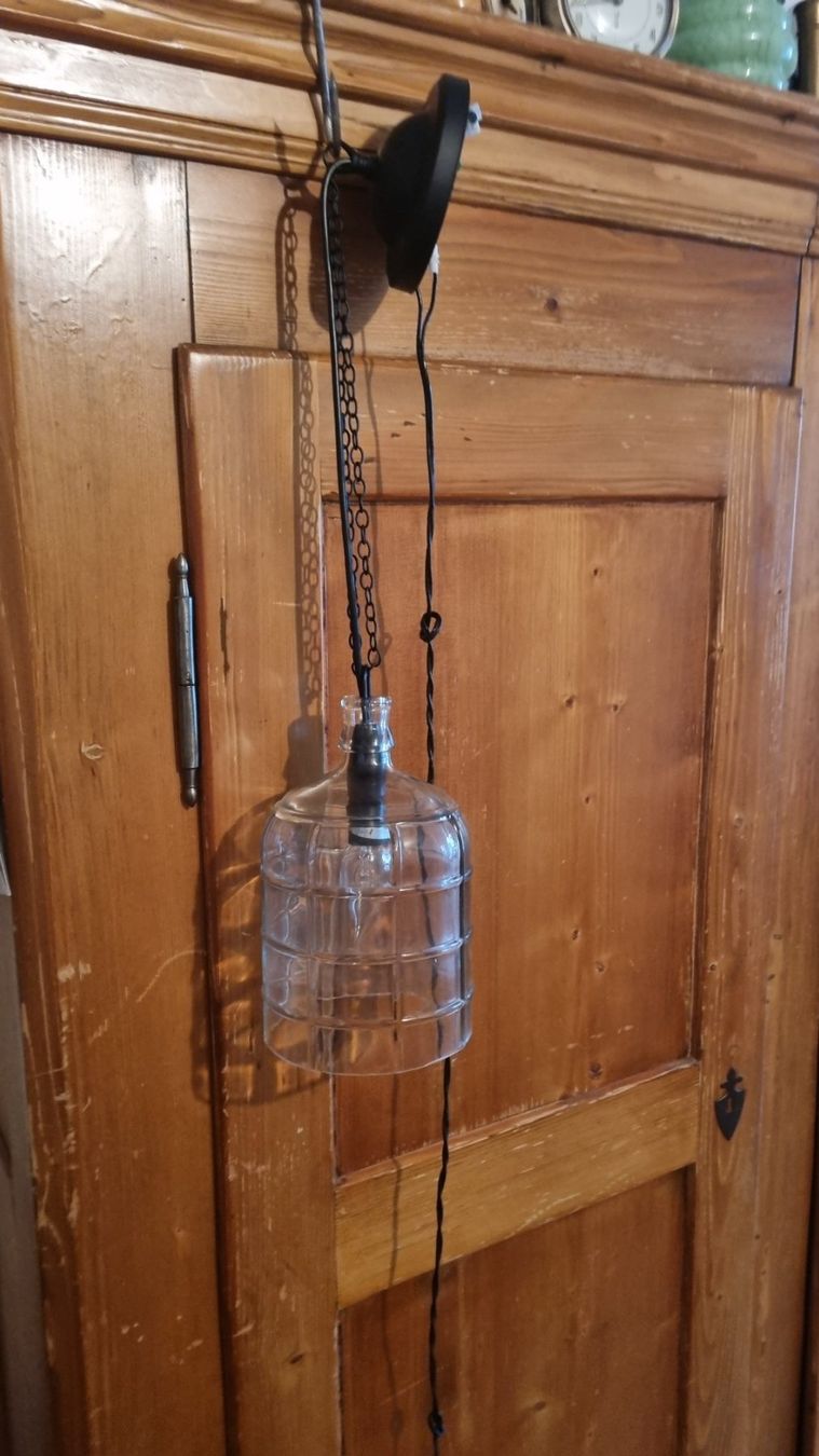 Lampade: Glas Flasche Hängelampe – Usato da Basel venduto da Jcva