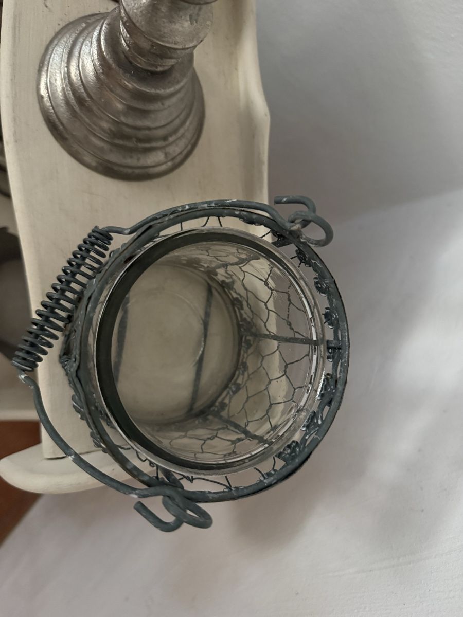Kerzenständer: Windlicht Glas und Metall  – Gebraucht aus Schaffhausen von Ibag 1