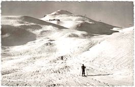 Skigebiet STOOS - Fronalpstock-Abfahrt ca. 1940 (SZ)