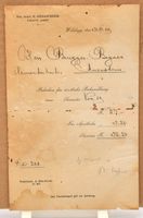 Arztrechnung aus Wildegg, 1919