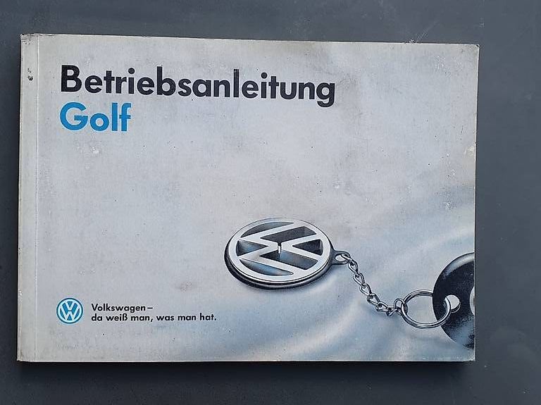 VW Documenti: Betriebsanleitung VW Golf – Usato da Mels venduto da Eventuell3