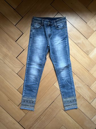 Skinny Jeans blau - S