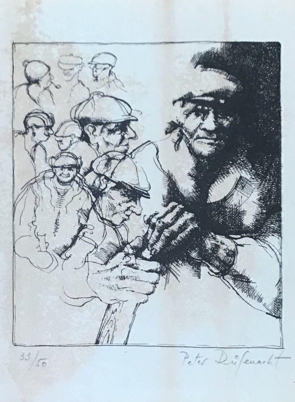 Grafica & Litografie: PETER RÜFENACHT LITHOGRAPHIE MIT RAHMEN – Usato da Gersau venduto da grafik-kunst 1