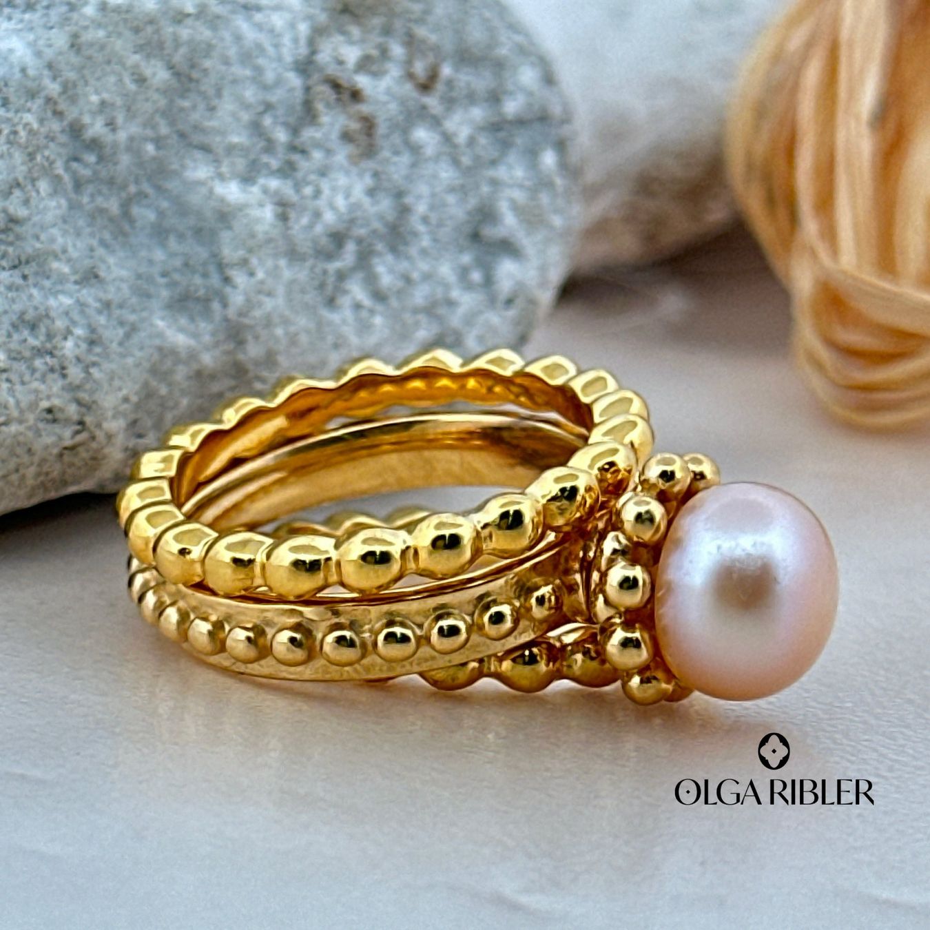 Olga Ribler Bagues: Edelstahl  Ring Set Grösse 61 – Neuf (Voir description) à Luzern par byolgaribleroutlet 7