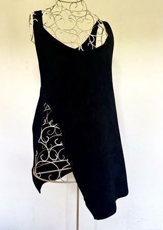 Balmain Damen Lammleder Top Grösse 36 schwarz