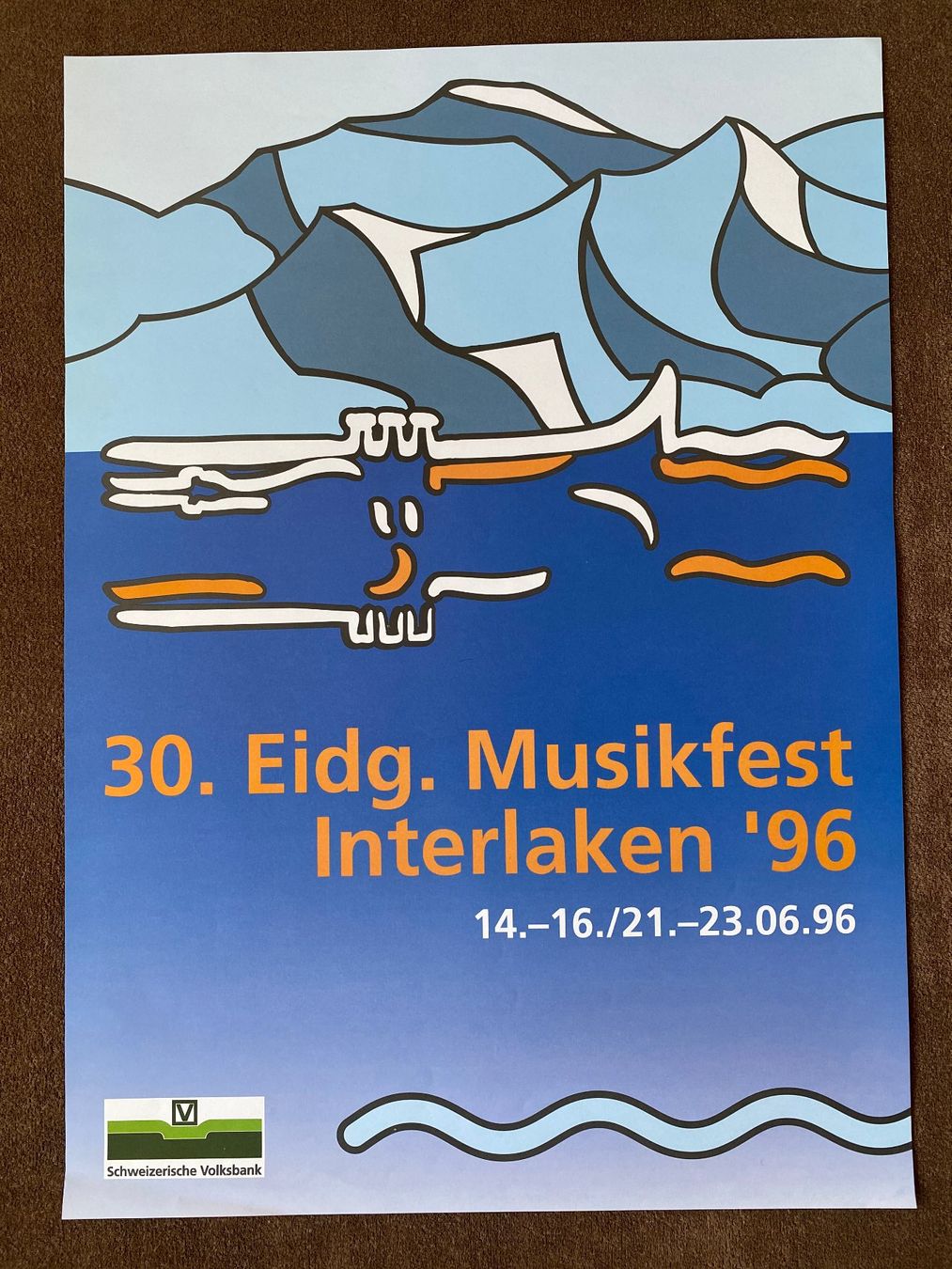 Poster & Bilder: Kleinplakat Eidg. Musikfest Interlaken 1996 – Gebraucht aus deitingen von popcorn02