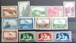 BELGIQUE - BELGIË: 3 séries neuves* des années 1929 à 1935