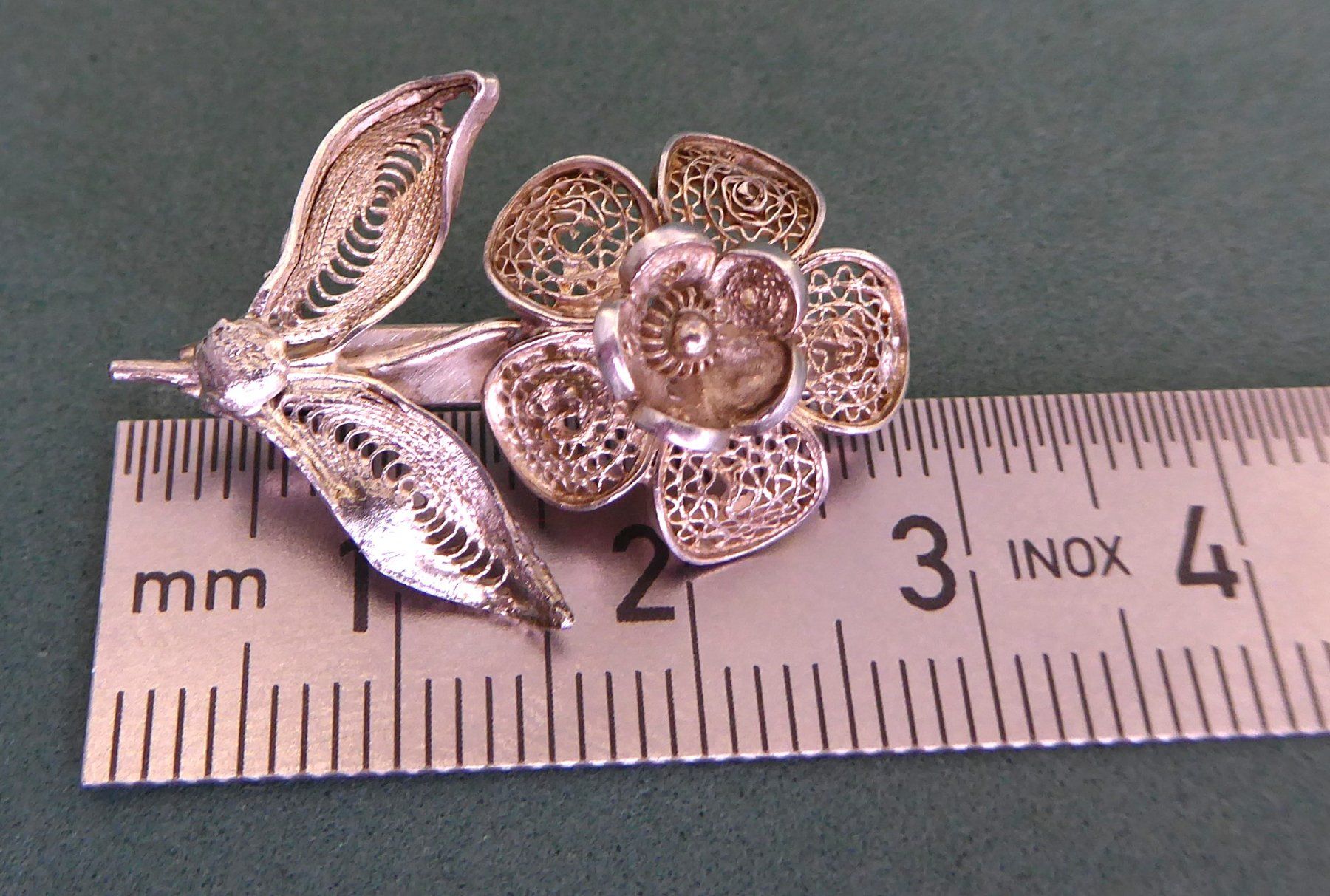 Broches & Aiguilles: Filigrane Brosche 800 Silber vor 1985 – D'occasion à Muri AG par silvermouse007 1