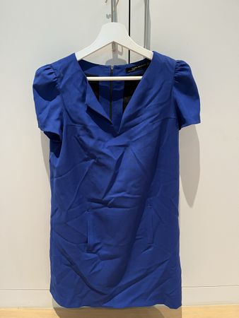 Blaues Cocktailkleid, Zara, XS, wie neu