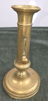 Antiker Messing-Kerzenständer, verstellbar – 18 cm
