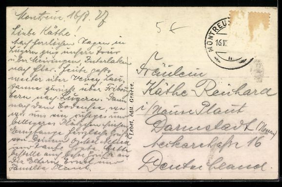 Cartes postales: AK Montreux, Débarcadère – D'occasion à Berlin par bartko-reher 1