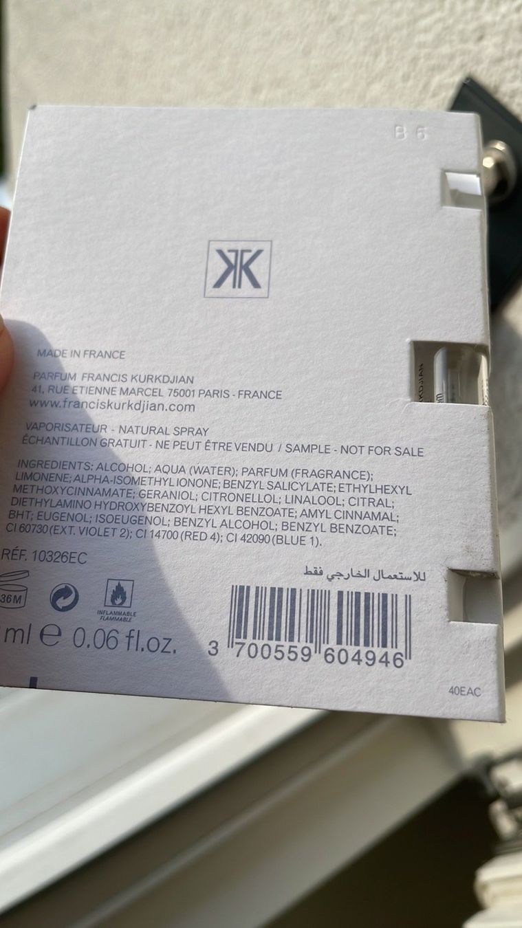 Kurkdjian Parfums & Eau de Toilette: MFK Aqua celestia – D'occasion à Flums par Inna77 1