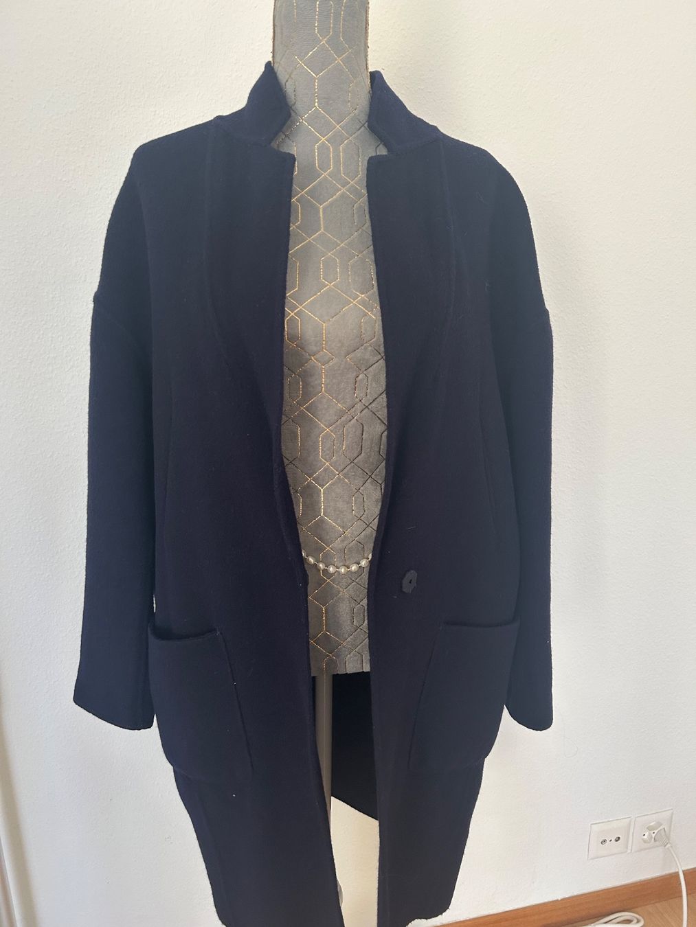 Mäntel: New LEONARDO Wollmantel Oversized Blau M Neu – Neu und originalverpackt aus Zumikon von NG1979 1