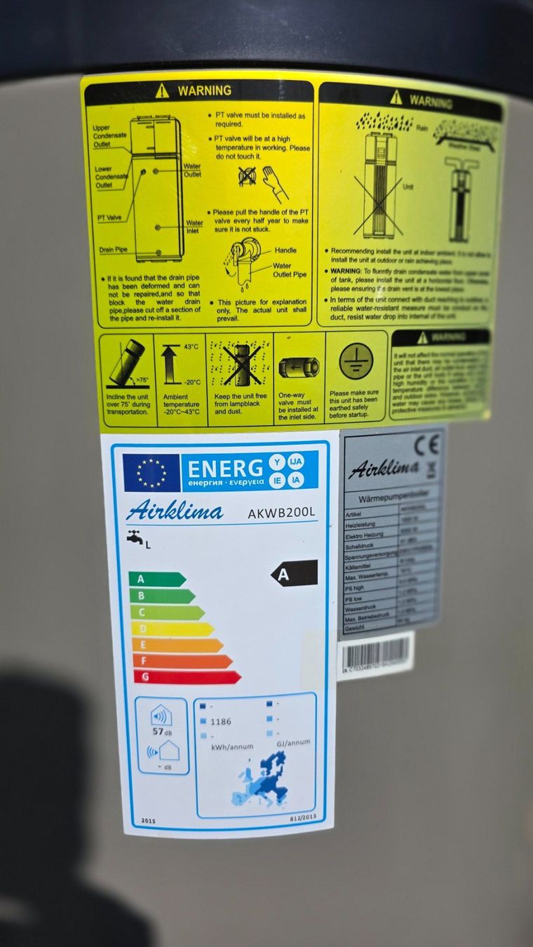 Sanitär: Wärmepumpenboiler 200 Liter – Gebraucht aus Gelterkinden von Mohli0 7