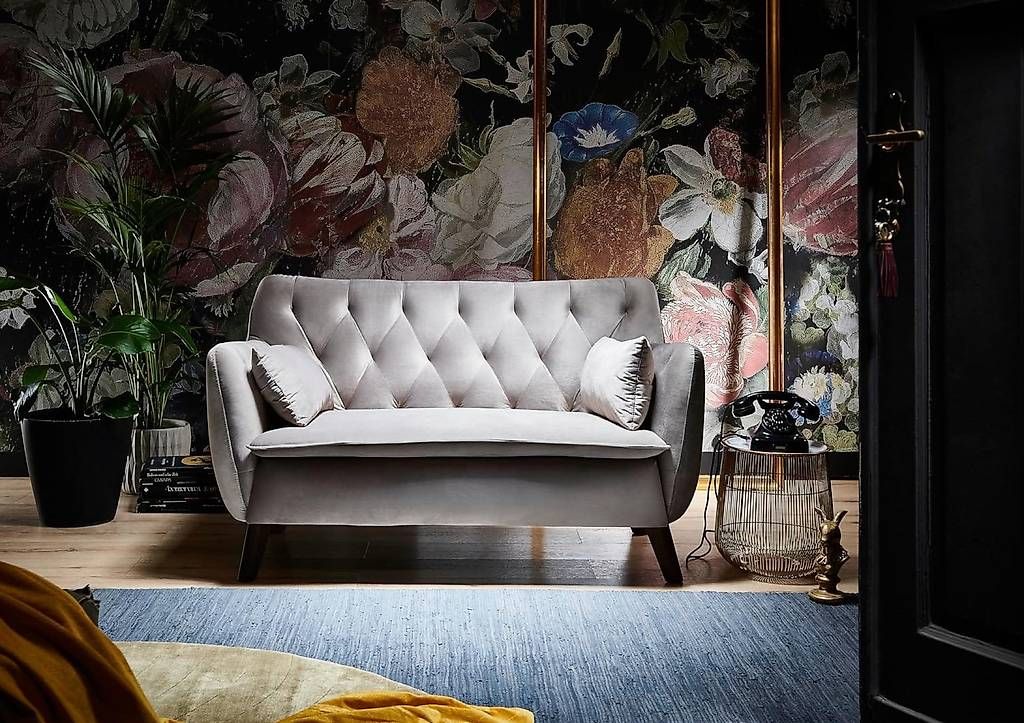 Sofas: Sofa Samt grau  – Gebraucht aus Sulgen von des_6w9f