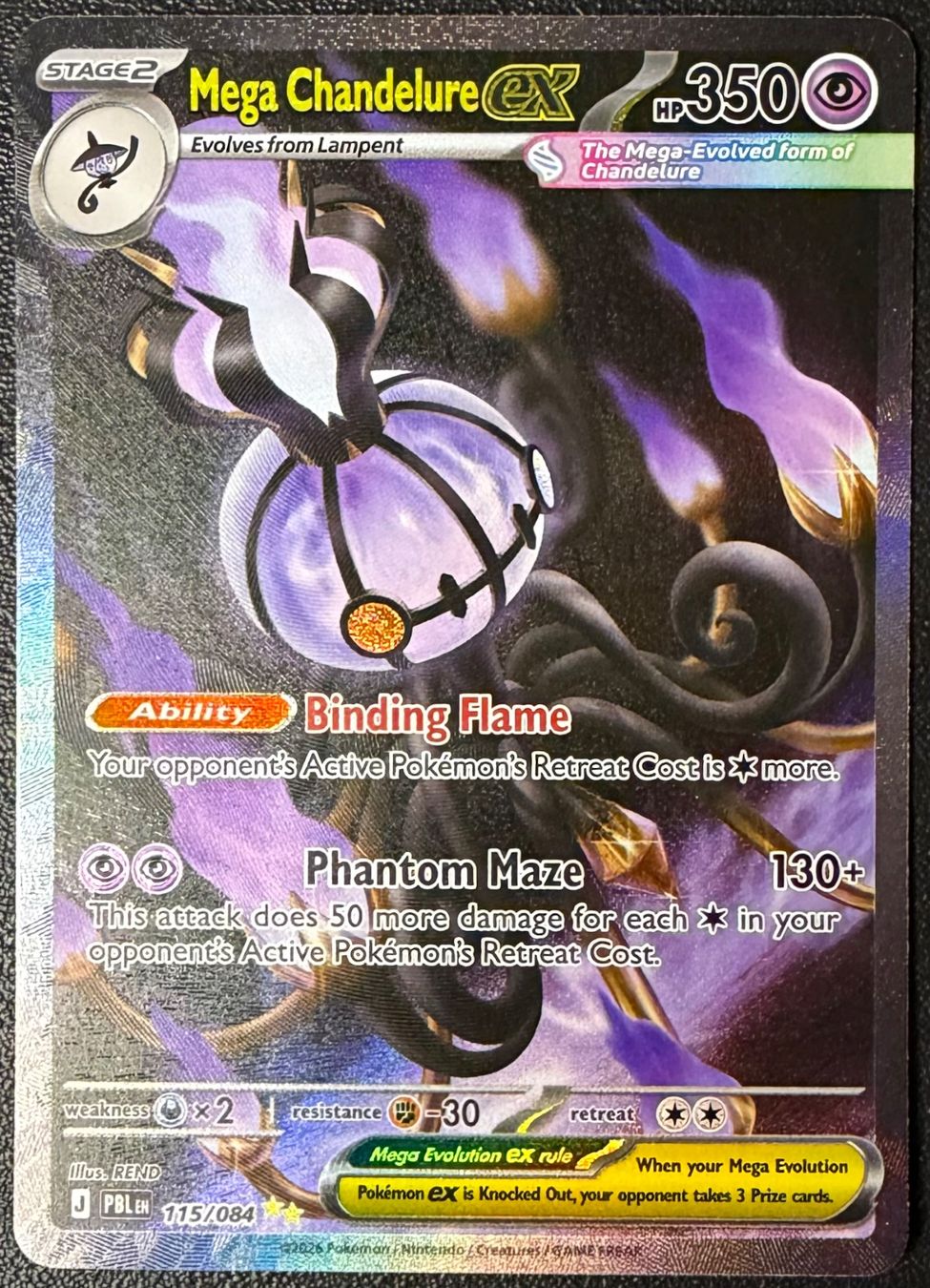 Pokémon Carte collezionabili: Mega Chandelure ex #115 – Nuovo (secondo la descrizione) da Niedergösgen venduto da SwissPokeCards