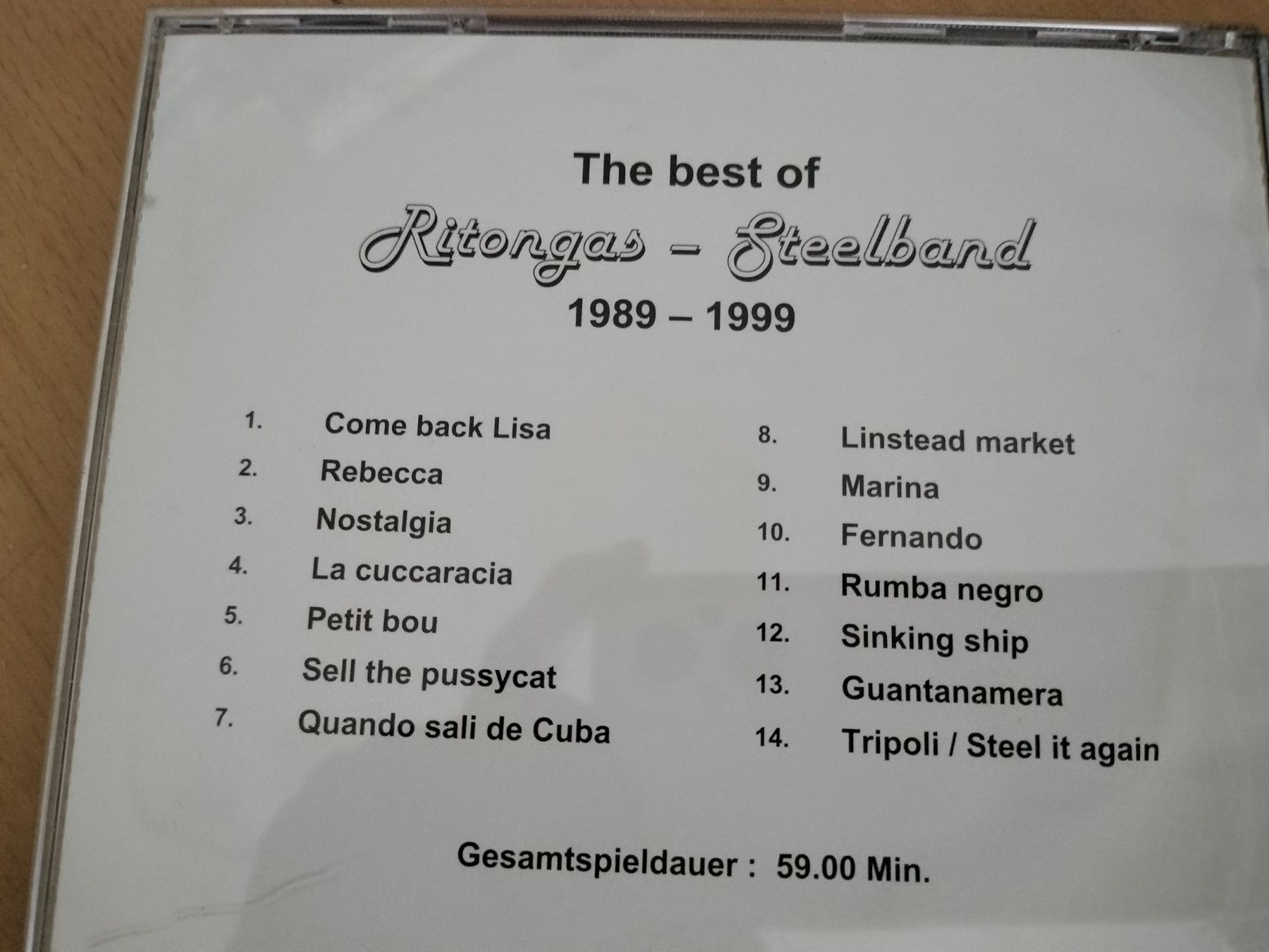 CD: CD RItongas steelband – Usato da Heimberg venduto da Rockenrol 1
