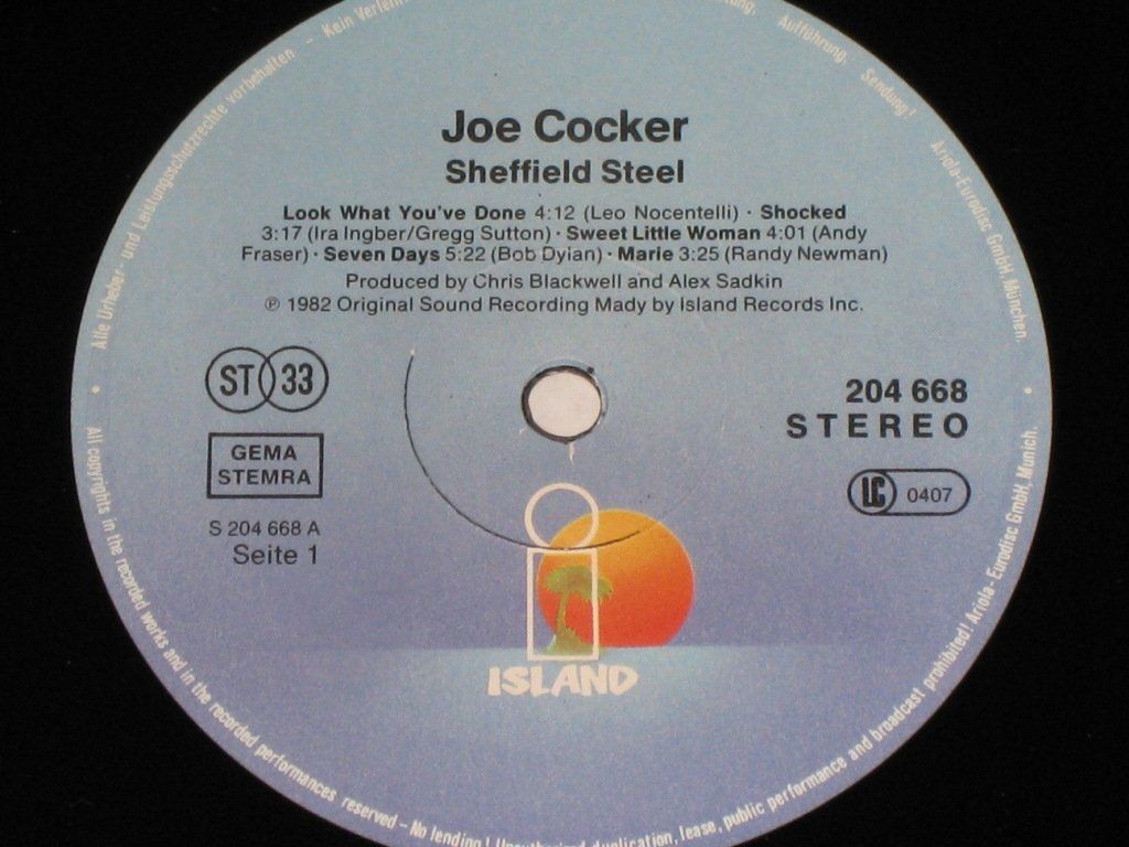 Dischi in vinile: LP - JOE COCKER - SHEFFIELD STEEL – Usato da Steckborn venduto da Quo7 1
