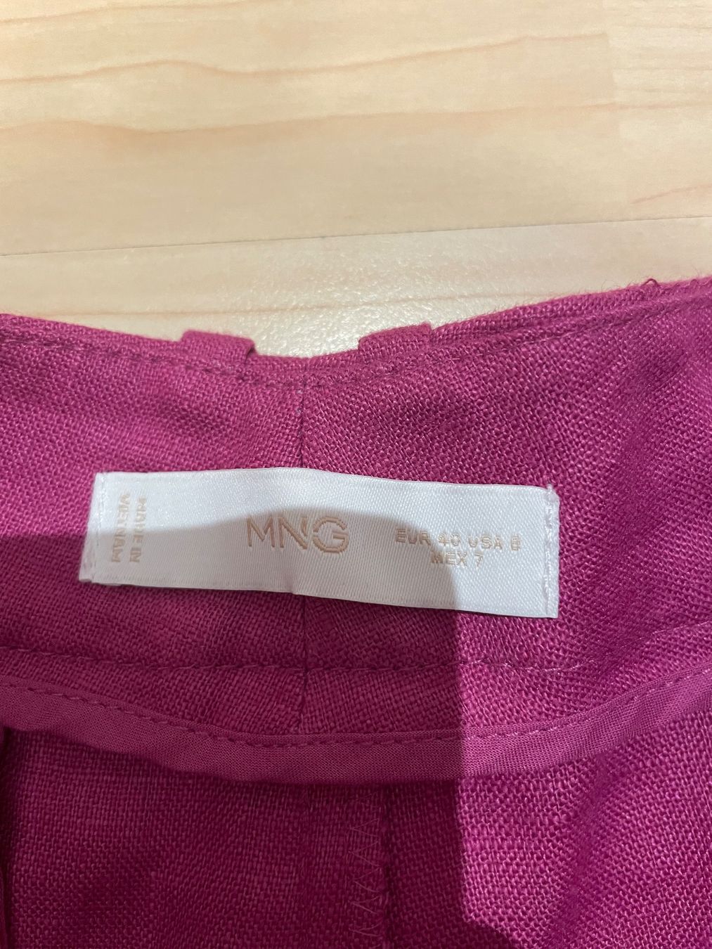 Mango Giacche: Mango Leinen Hose Pink Gr. 40 – Usato da Winterthur venduto da Fabelhaft123 1
