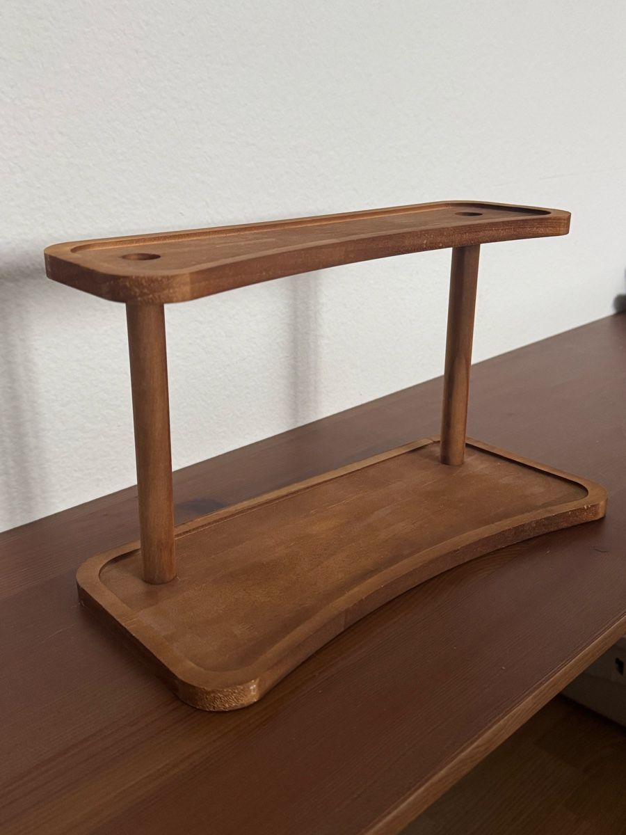 Scaffali: Wooden Two-Tier Storage Stand Decorative Shelf Brown – Nuovo (secondo la descrizione) da Effretikon venduto da expiredrice 1