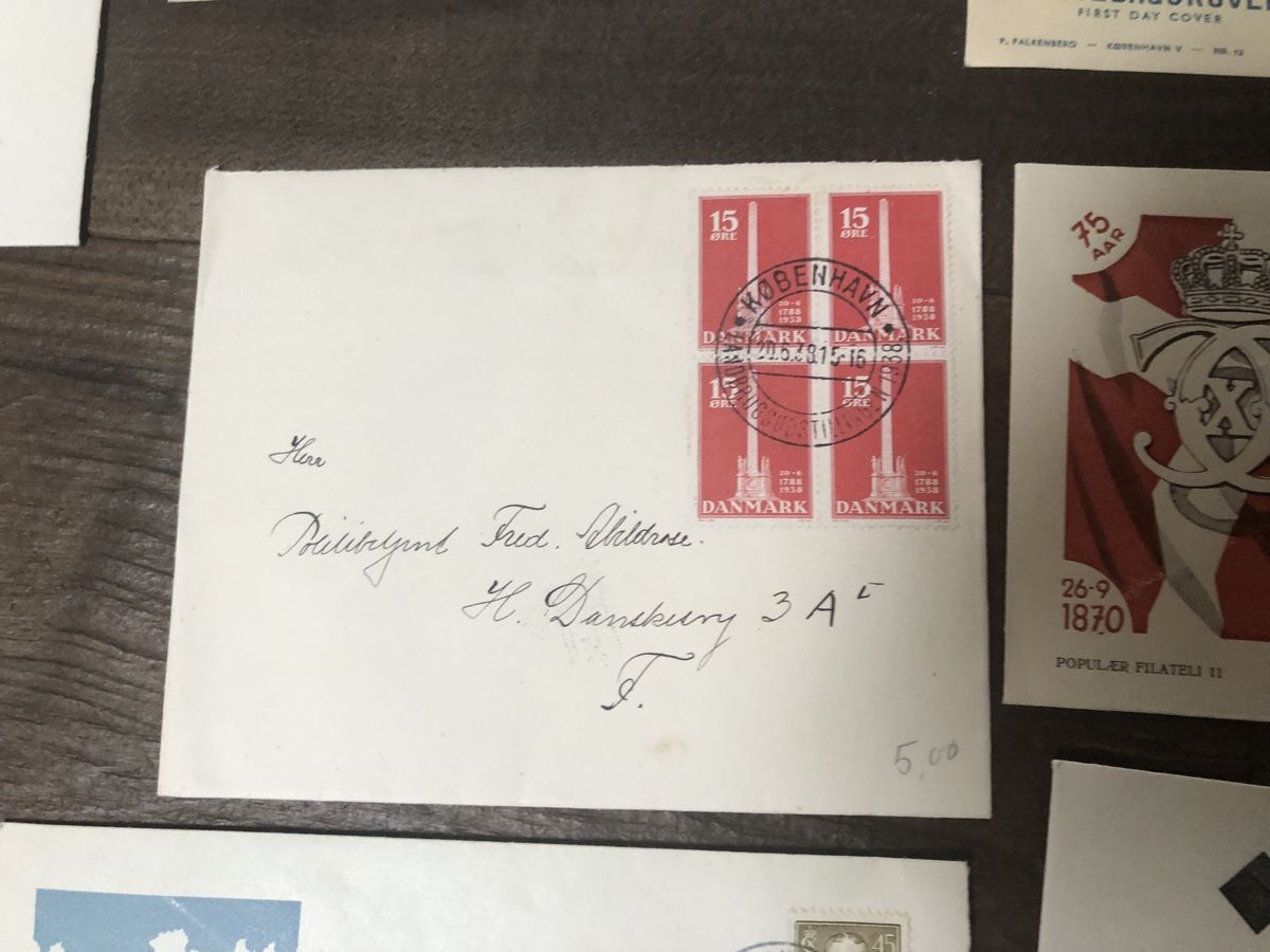Tutti i francobolli: 13 rare FDC DENMARK 1938-1947 – Usato da Lufingen venduto da Rac0 3