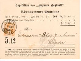 PK, Expedition des Luzerner Tagblatt 1908
