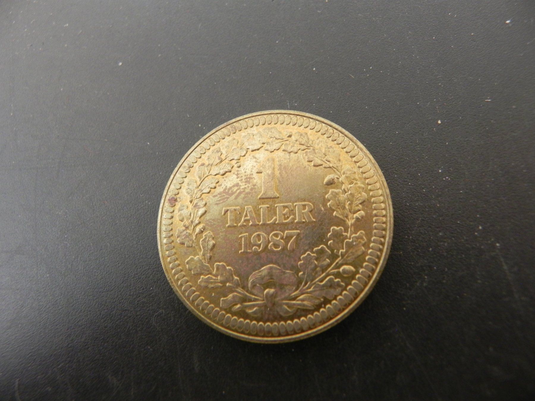 Medaillen: Medaille Zofingen 1 Taler 1987 – Gebraucht aus Biel/Bienne von Gogolozi