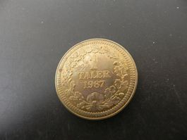 Medaille Zofingen 1 Taler 1987
