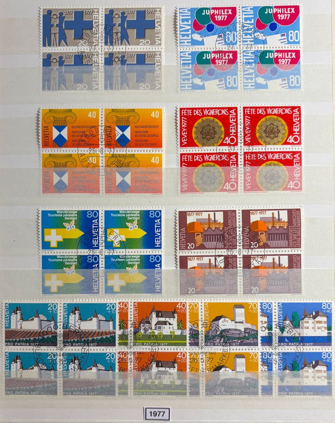Alle Briefmarken: Timbres suisses 1977 Par 4 – Gebraucht aus Lausanne von Cabessa