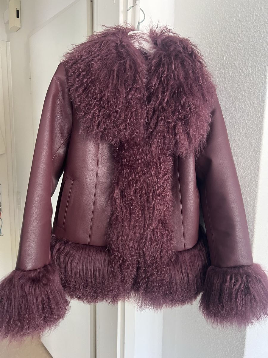 Giacche: Charlotte simone Joan Lederjacke burgundy S – Nuovo e nell'imballaggio originale da Zürich venduto da sellingmystuff1 7