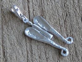 Designer Engel Anhänger Einzelstück Unikat Silber 999 / 925