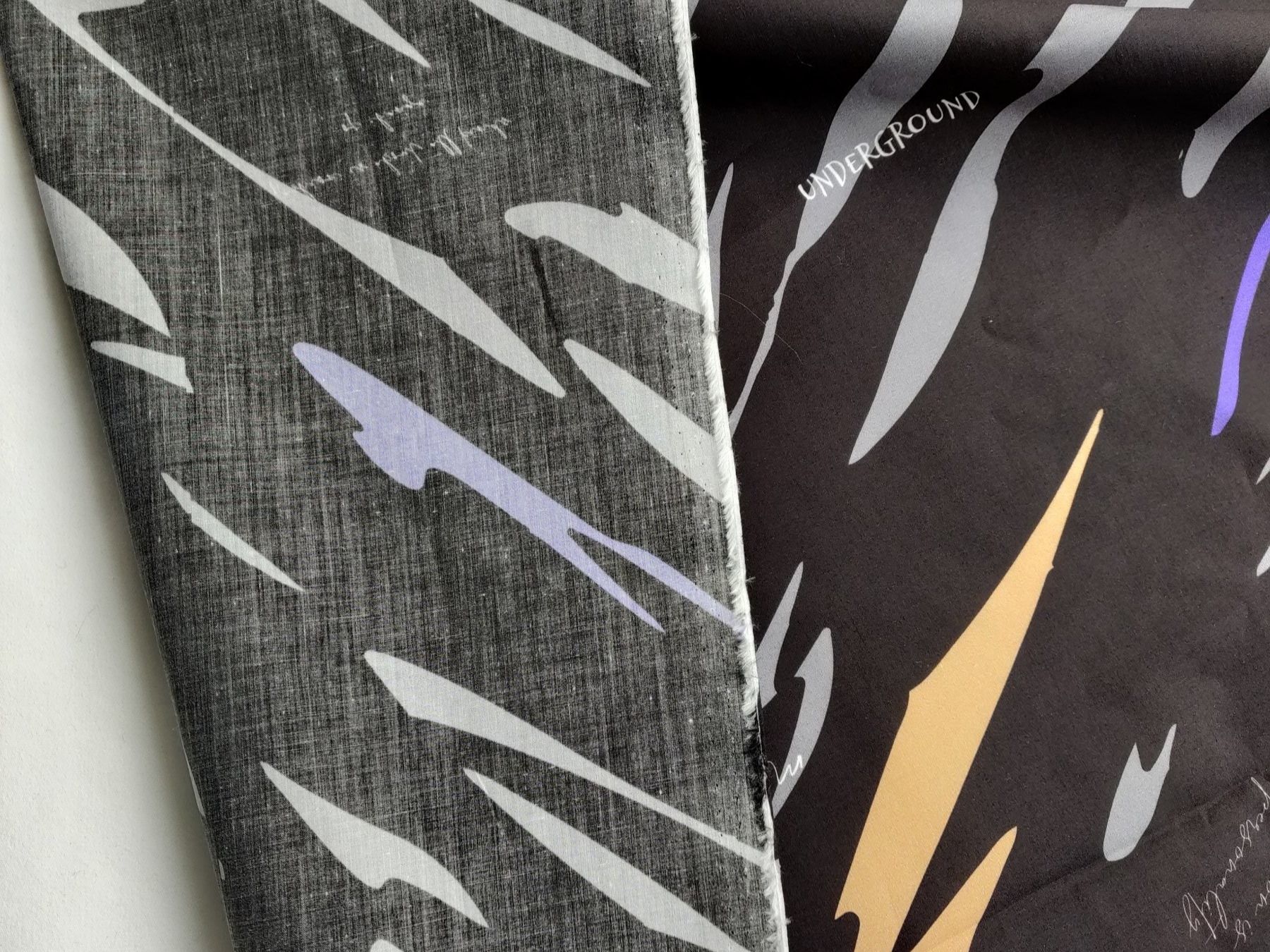 Tessuti: Designer Baumwolle Elastan leicht 1.50x1.40m nero e colori – Nuovo (secondo la descrizione) da Lufingen venduto da Voyager7 2