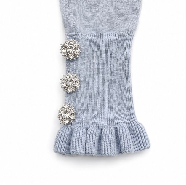 Zara Pullover & Sweatshirts: ZARA Feinstrickpullover Hellblau mit Volants | M/38 – Neu (gemäss Beschreibung) aus Aarberg von LovelyThings_ 3