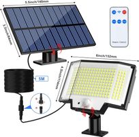 Solarlampen 200 LED Solarleuchten mit Fernbedienung IP65