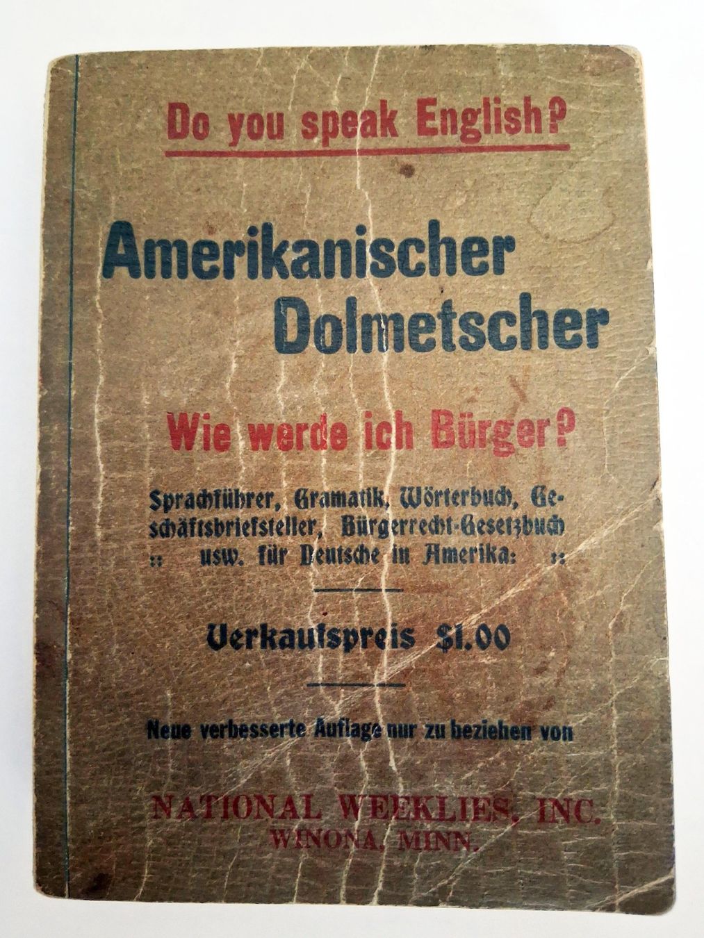 Bücher: Antikes Buch - Amerikanischer Dolmetscher – Gebraucht aus Löhningen von Fourbi18