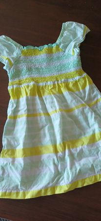 Kleid Mädchen Tom Tailor 98 gestreift mintgelb 