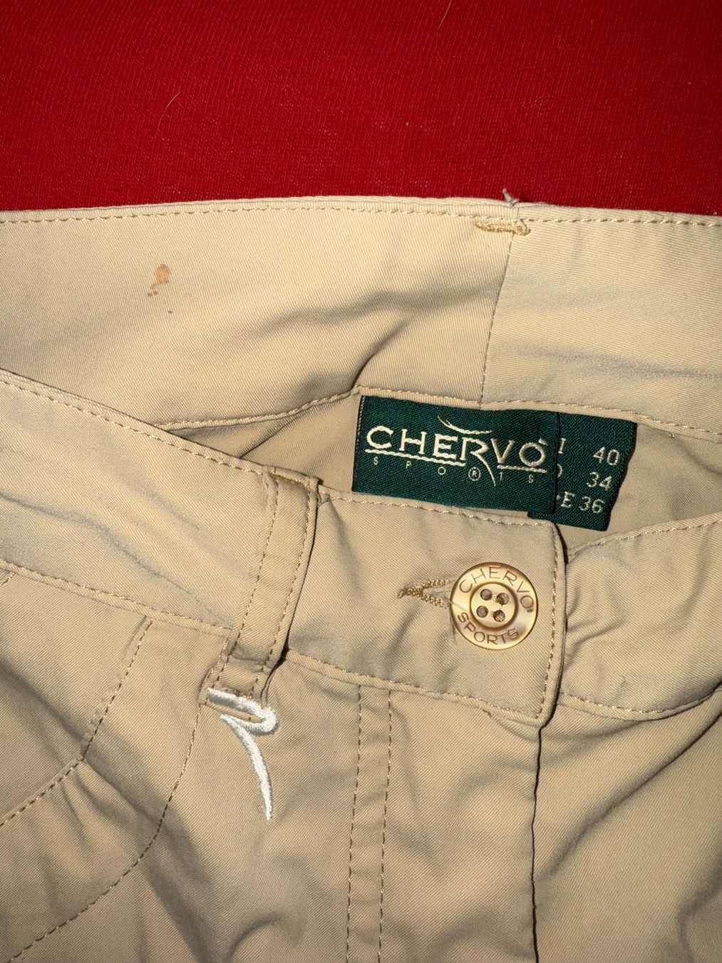 Pantaloni: Chervo Golfhose Damen Gr. 34 beige – Usato da Altendorf venduto da Jeshy15 1
